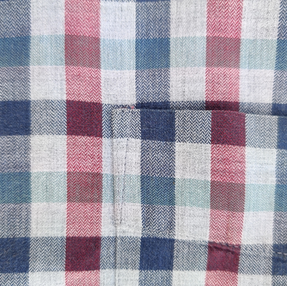 Billy Reid Gingham Sportshirt Sz L - Picture 5 of 9